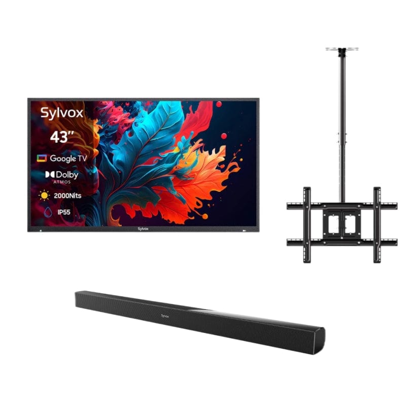 43" QLED Outdoor Fernseher Smart von Google TV  - Pool Pro Serie 2.0 Gen. QLED Version