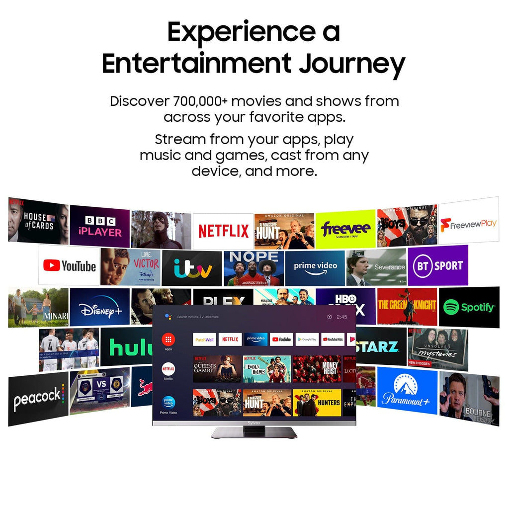 22-Zoll 12V Fernseher mit DVD-Player – Für Zuhause, Wohnmobil und Boot (Marina-Serie)