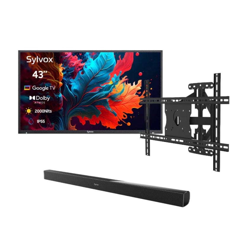 43" QLED Outdoor Fernseher Smart von Google TV  - Pool Pro Serie 2.0 Gen. QLED Version