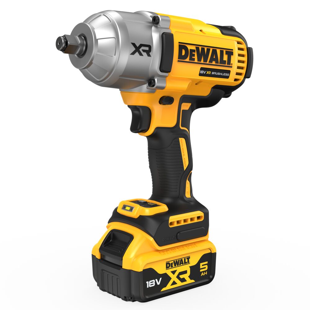 18V/2x5Ah Akku-Schlagschrauber 1/2" Außenvierkant (DeWALT DCF900P2T-QW)