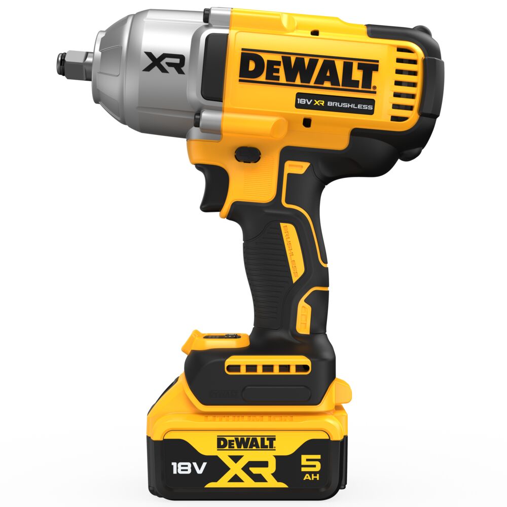 18V/2x5Ah Akku-Schlagschrauber 1/2" Außenvierkant (DeWALT DCF900P2T-QW)
