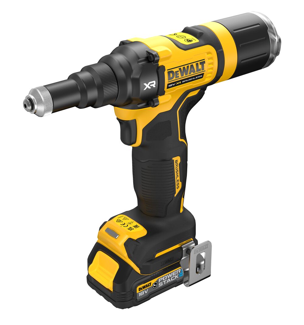 18V/1.7Ah XR Akku-Nietpistole+Koffer (DeWALT DCF403E1GT-QW)