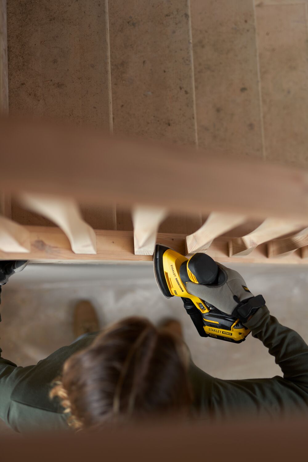 18V Akku-Schwingschleifer, ohne Akku und Ladegerät (STANLEY SFMCW221B-XJ)