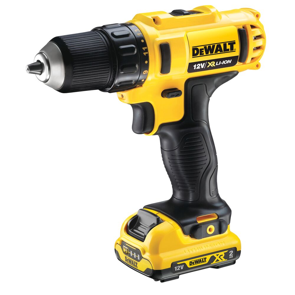 10.8V/2x2.0Ah Akku Bohrschrauber + Koffer (DeWALT DCD710D2-QW)