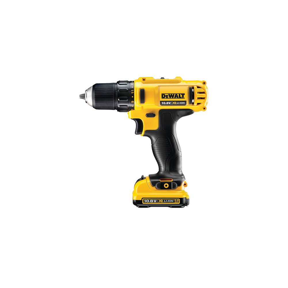 10.8V/2x2.0Ah Akku Bohrschrauber + Koffer (DeWALT DCD710D2-QW)