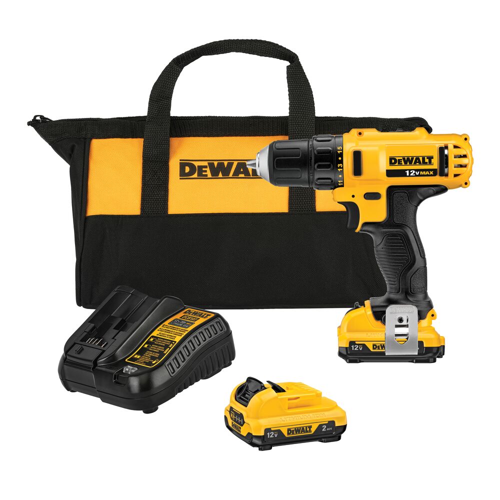10.8V/2x2.0Ah Akku Bohrschrauber + Koffer (DeWALT DCD710D2-QW)