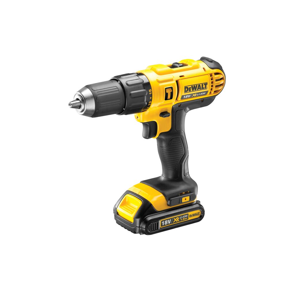18V/2x1.3Ah Akku-Schlagbohrschrauber 300W/42Nm+Koffer (DeWALT DCD776C2-QW)