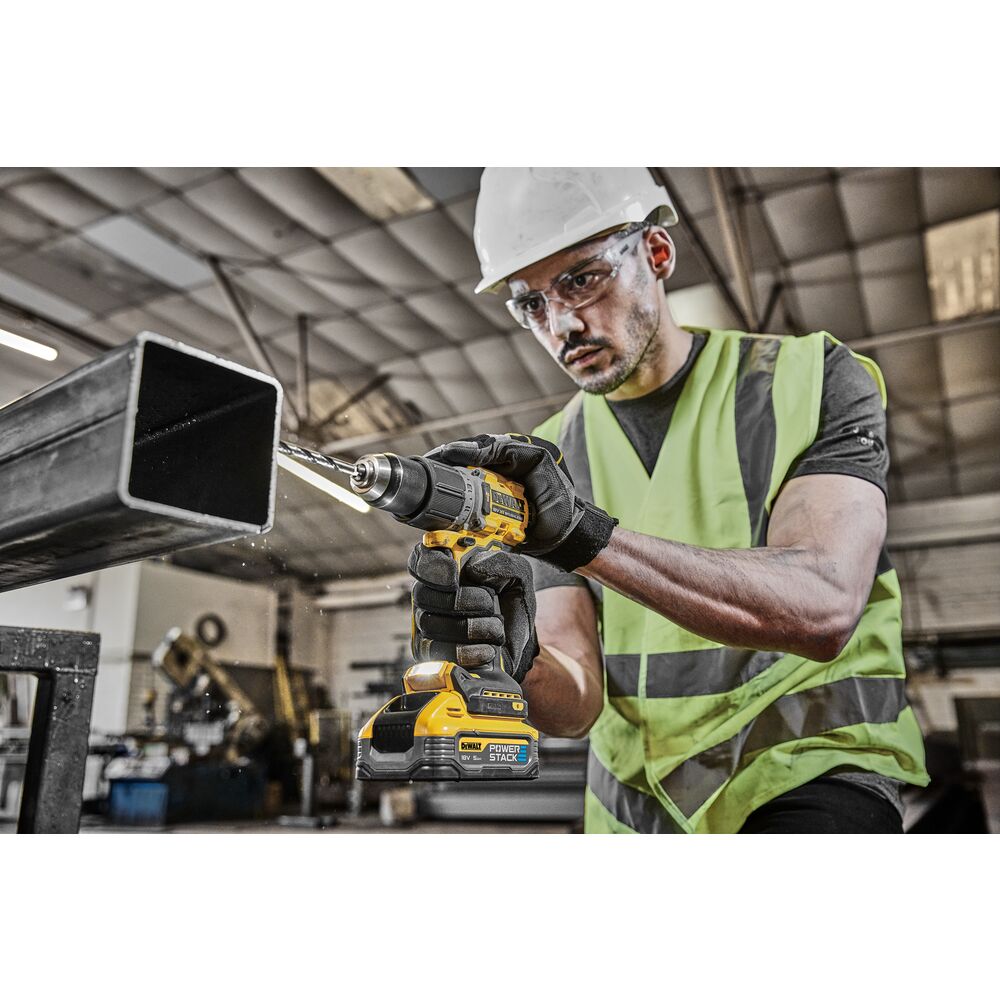 18V/5x2Ah Akku-Schlagbohrschrauber, Ladegerät TSTAK-Box(DeWALT DCD805H2T-QW)