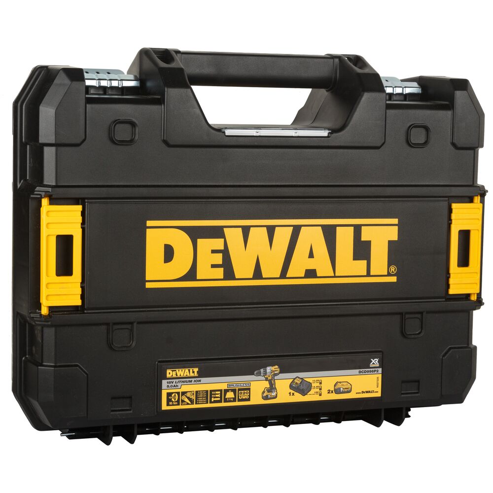 18V/2x5Ah Akku-Schlagbohrschrauber 1.5-13mm, 820W (DeWALT DCD996P2-QW)