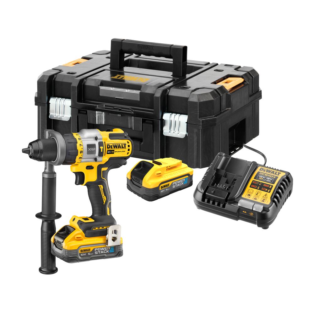 18V/2x5Ah Akku-Schlagbohrschrauber 1.5-13mm (DeWALT DCD999H2T-QW)