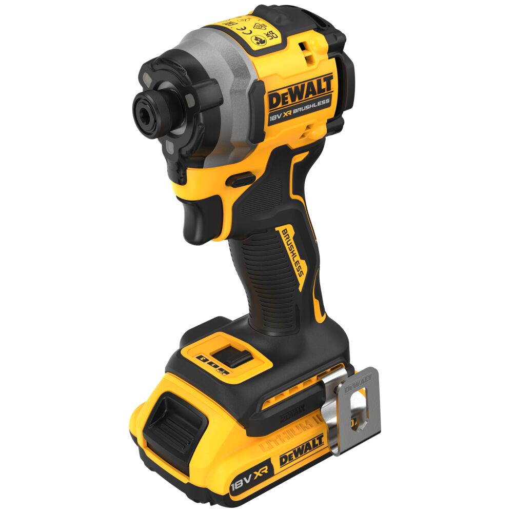18V/2x2.0Ah Akku Schlagschrauber 1/4" Innensechskant (DeWALT DCF850D2T-QW)