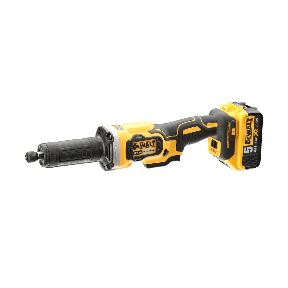 18V/2x5Ah Akku-Geradschleifer 6mm, T STAK-Box II (DeWALT DCG426P2-QW)