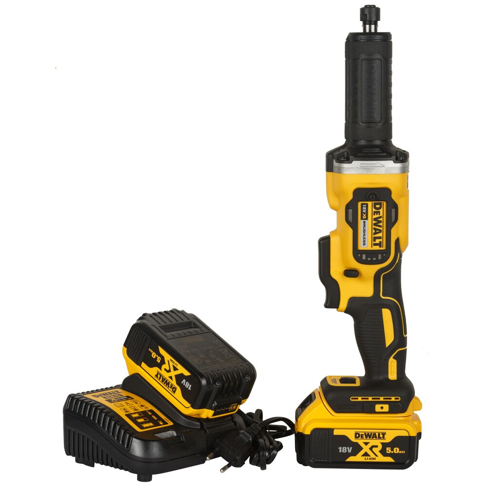 18V/2x5Ah Akku-Geradschleifer 6mm, T STAK-Box II (DeWALT DCG426P2-QW)