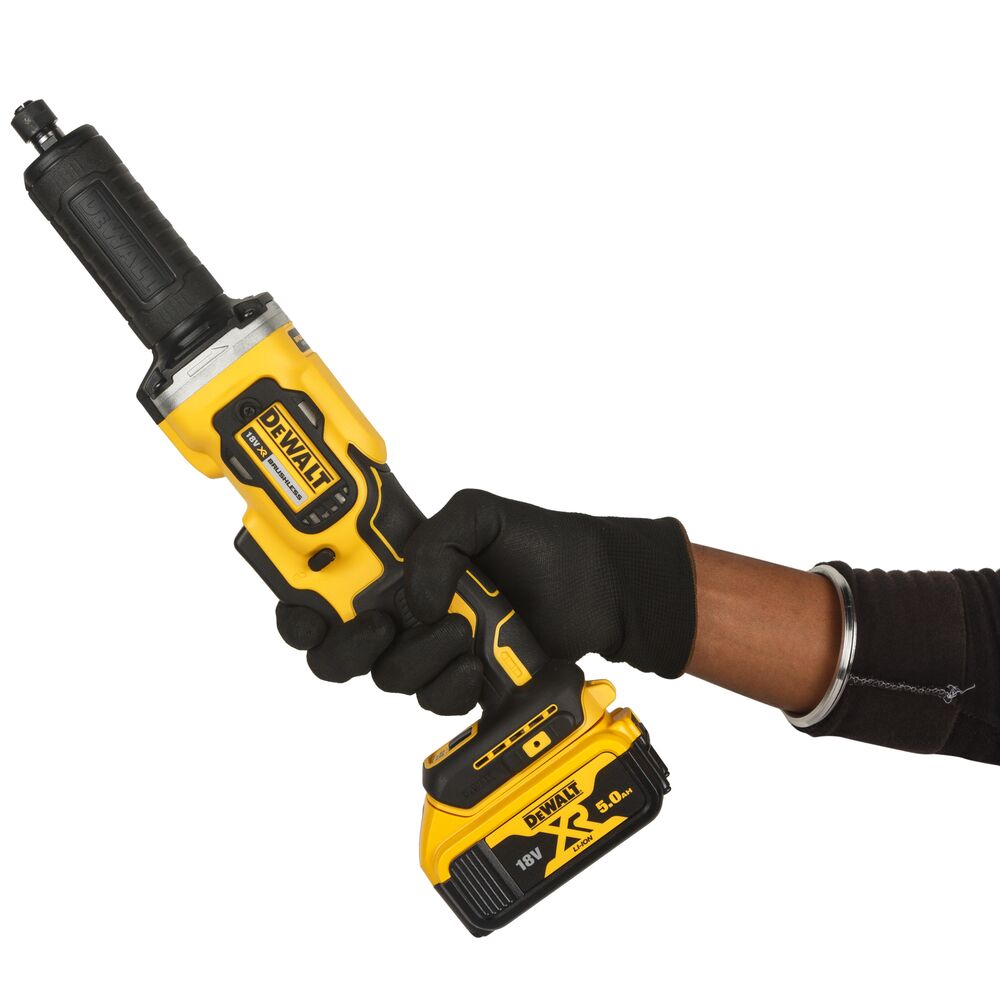 18V/2x5Ah Akku-Geradschleifer 6mm, T STAK-Box II (DeWALT DCG426P2-QW)