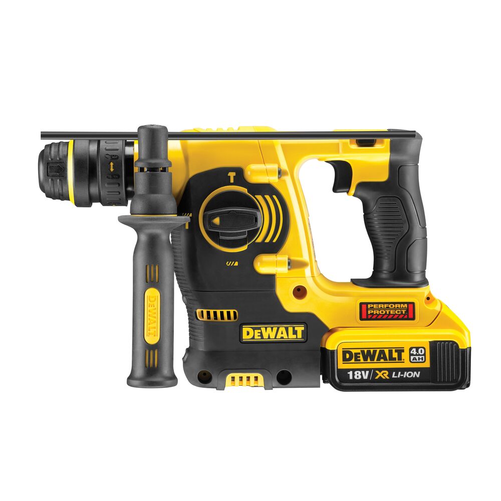 18V/2x4Ah 400W SDS-plus Akku-Kombihammer 26mm, 2,1J (DeWALT DCH254M2-QW)
