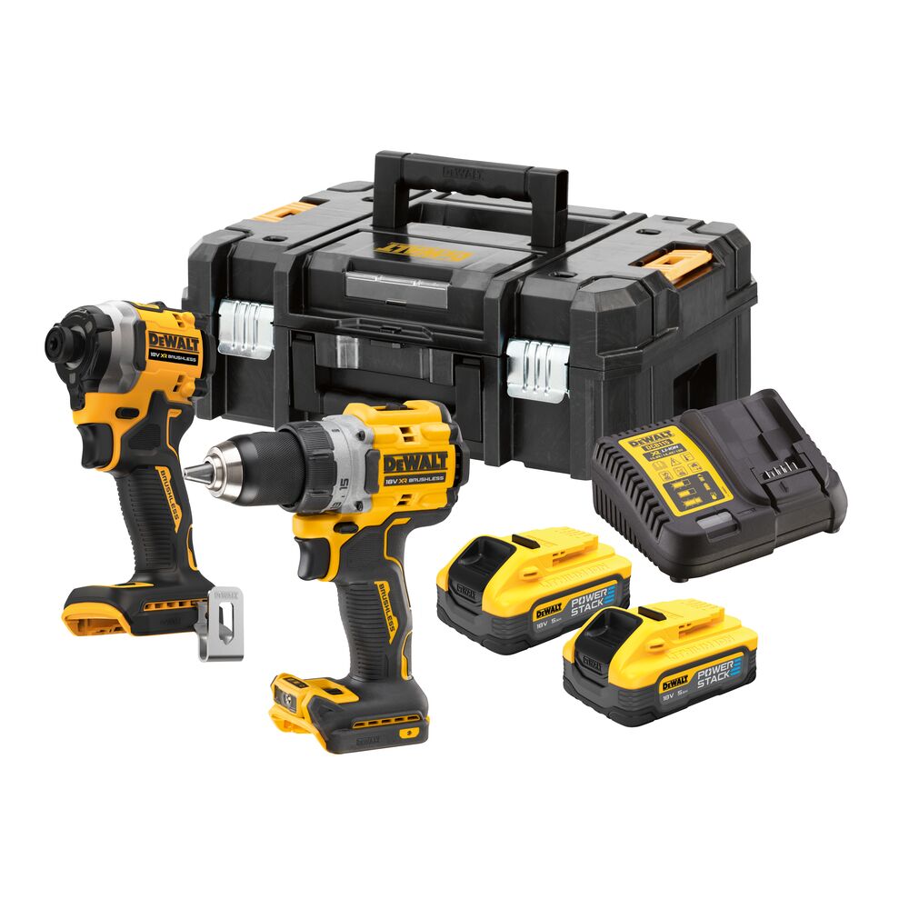 18V/2x5Ah Akku Kombopack DCD800+DCF850, DCBP518+TSTAKII (DeWALT DCK2051H2T-QW)