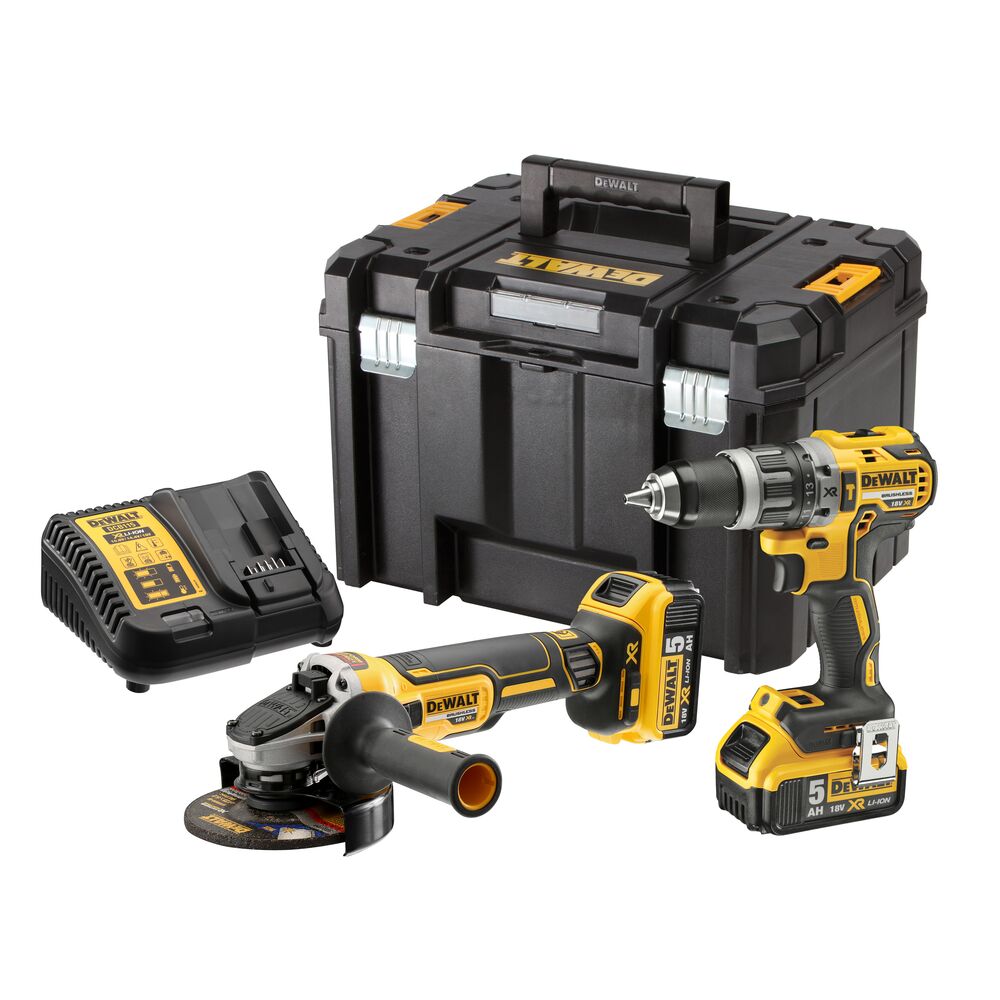 18V/2x5Ah Akku-Kombopack im TSTAK, DCD796, DCG405 (DeWALT DCK2080P2T-QW)