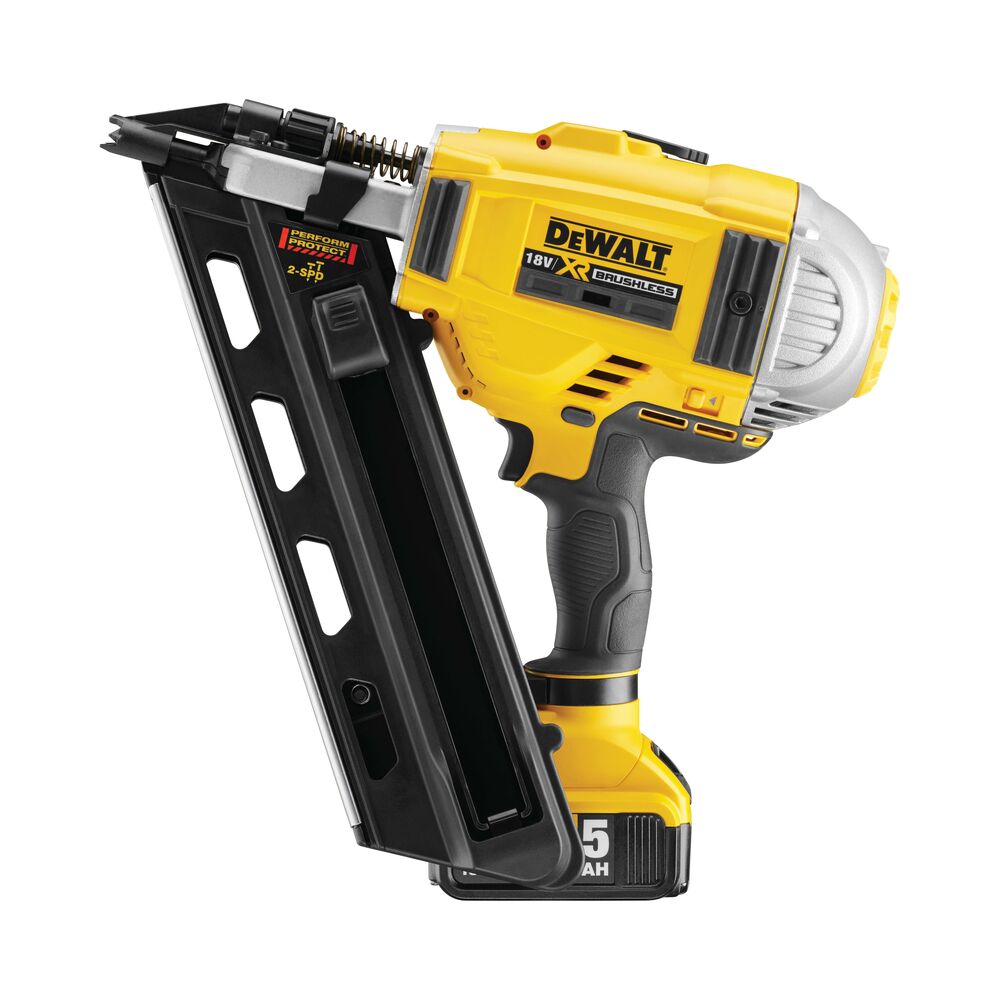 18V/5.0Ah Zwei-Stufen-Akku-Nagler & Klammergeräte 90mm (DeWALT DCN695P2-QW)