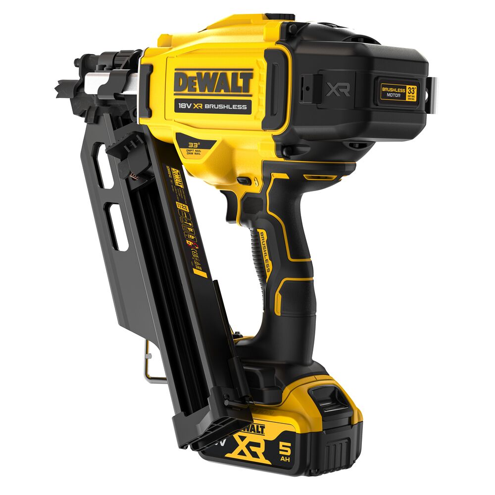 18V/2x5Ah Akku-Nagler, Einzel&Serienauslösung 90mm-Basic (DeWALT DCN930P2-QW)