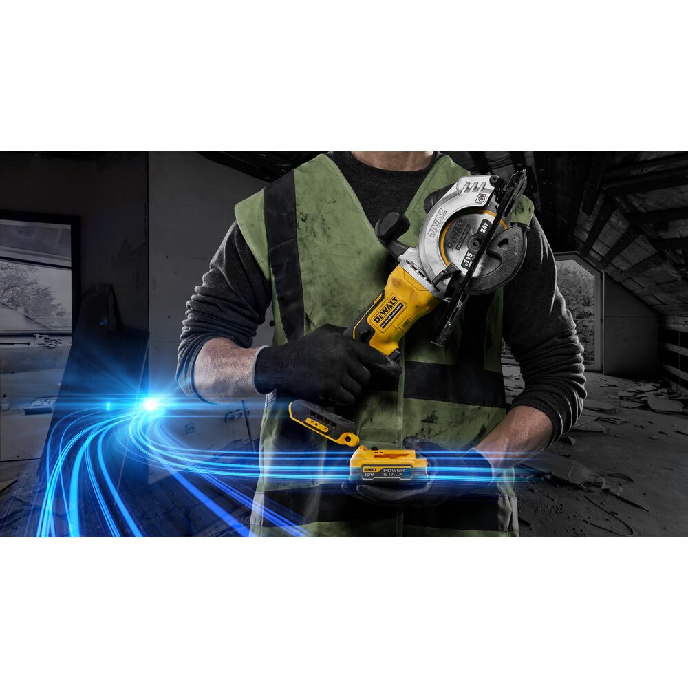 18V/1.7Ah Akku Handkreissäge 115mm TSTAK-Box (DeWALT DCS571E1T-XJ)