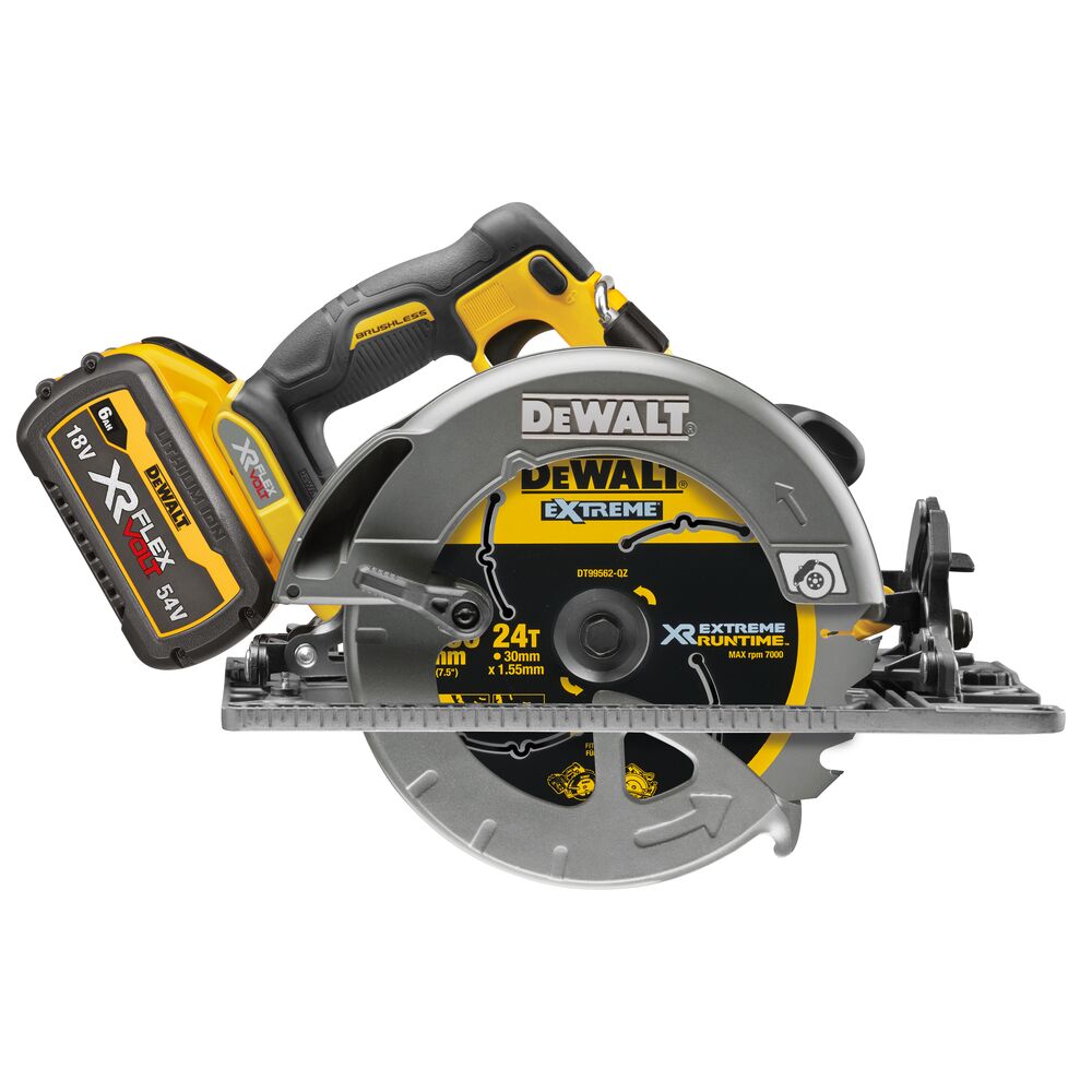 54V/2x6Ah XR FlexVolt Akku-Handkreissäge 190mm (DeWALT DCS579T2-QW)
