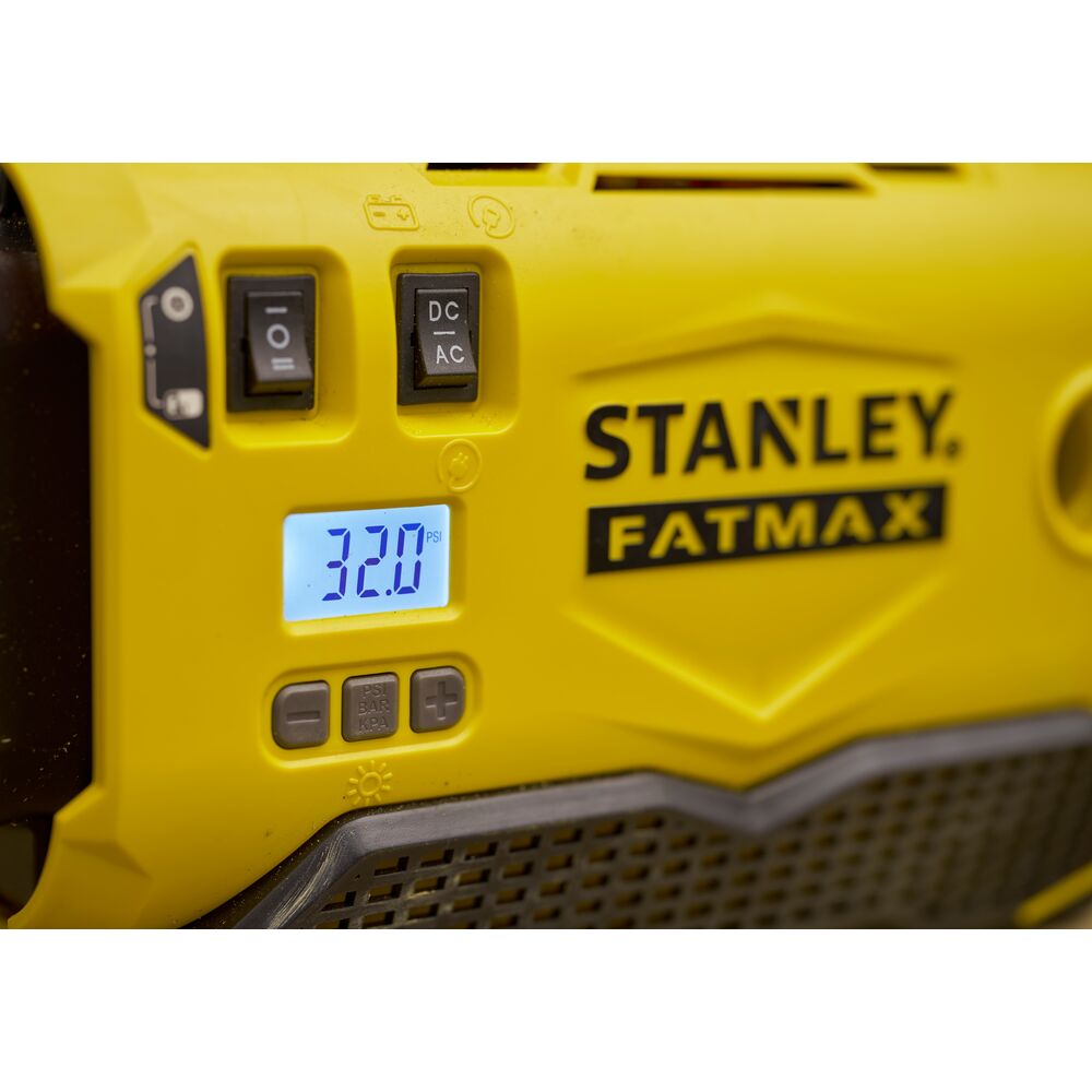 10L/10bar FatMax Akku-Kompressor ohne Akku, 230V/18V (STANLEY SFMCE520B-QW)
