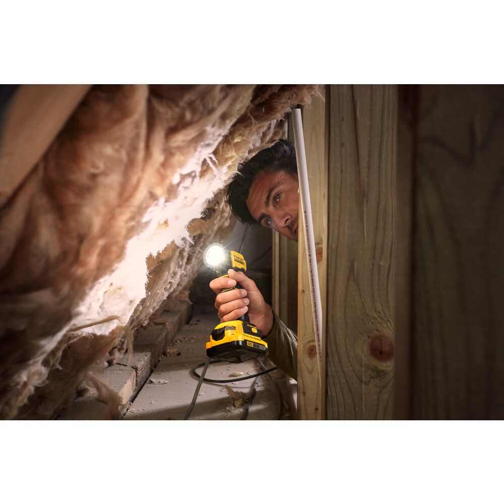 18V Akku-LED Arbeitsleuchte, ohne Akku 140Lumen, Lampe (STANLEY SFMCL020B-XJ)