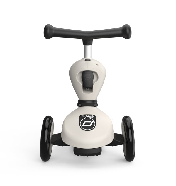Scoot & Ride Highwaykick 1 steel 2 in1 Kickboard mit Sitz beige
