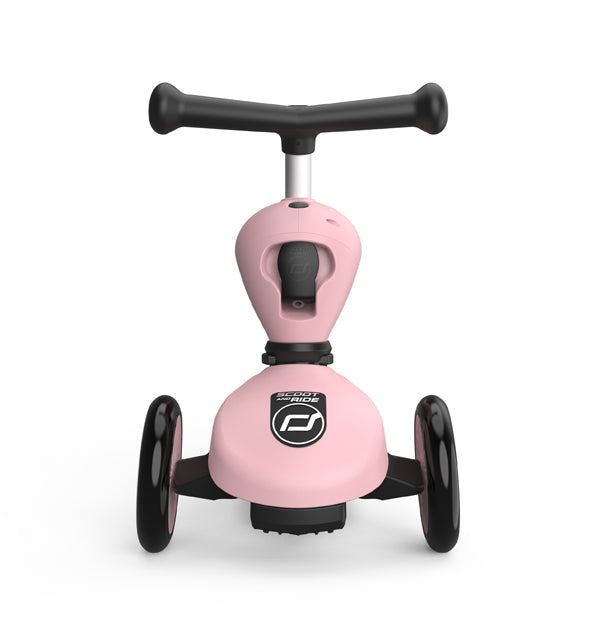 Scoot & Ride Highwaykick 1 steel 2 in1 Kickboard mit Sitz rosa
