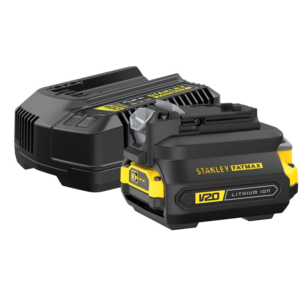 18V/2Ah FATMAX V20 Starter Kit, Adapter, Ladegerät (STANLEY SFMCB121D1-QW)