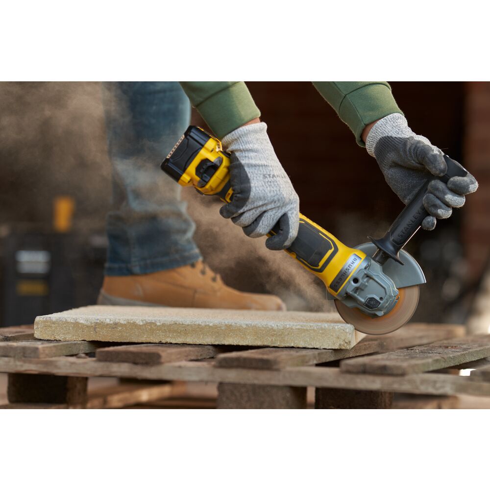 18V/2x2Ah FATMAX Akku-Winkelschleifer 125mm im koffer (STANLEY SFMCG700M2K-QW)