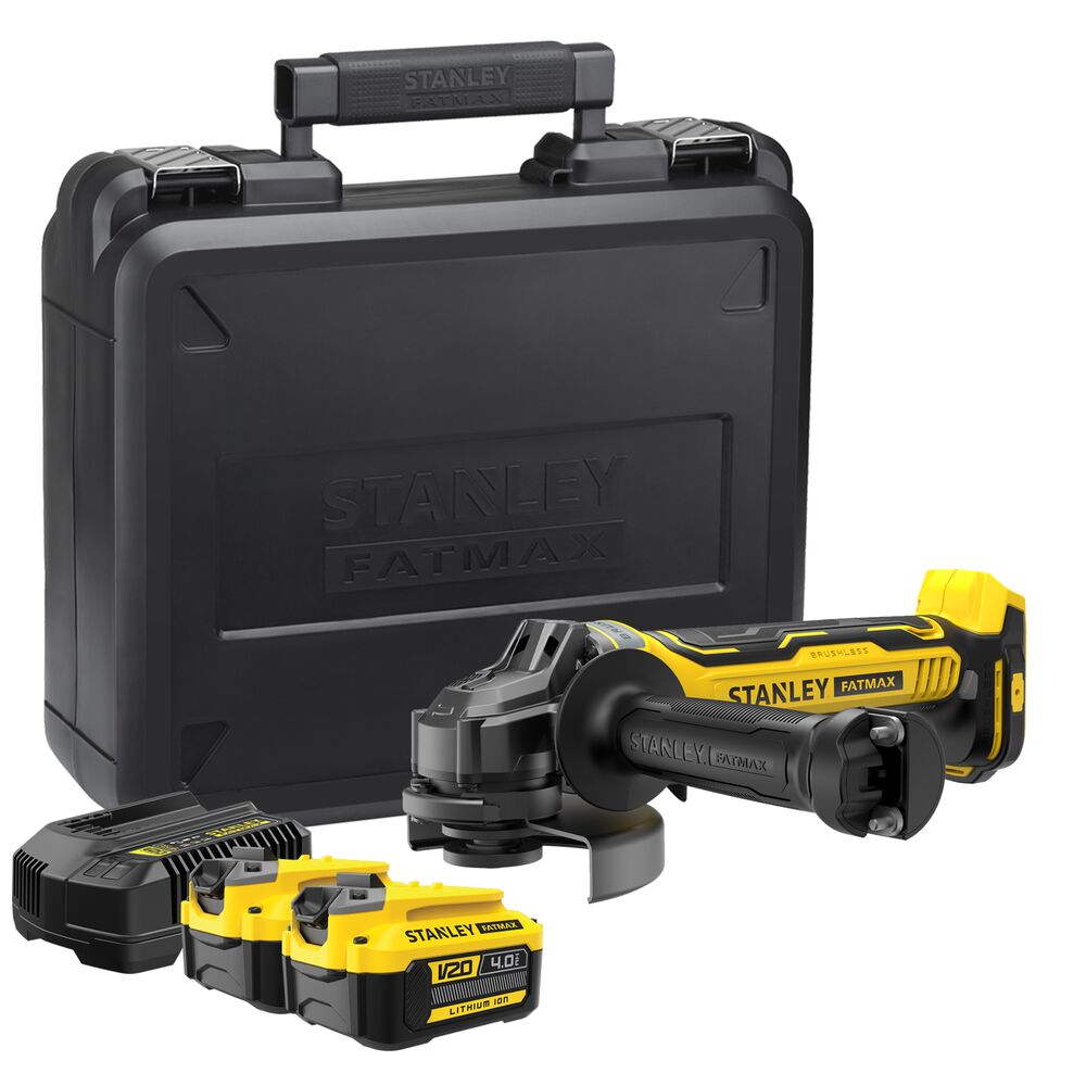 18V/2x2Ah FATMAX Akku-Winkelschleifer 125mm im koffer (STANLEY SFMCG700M2K-QW)