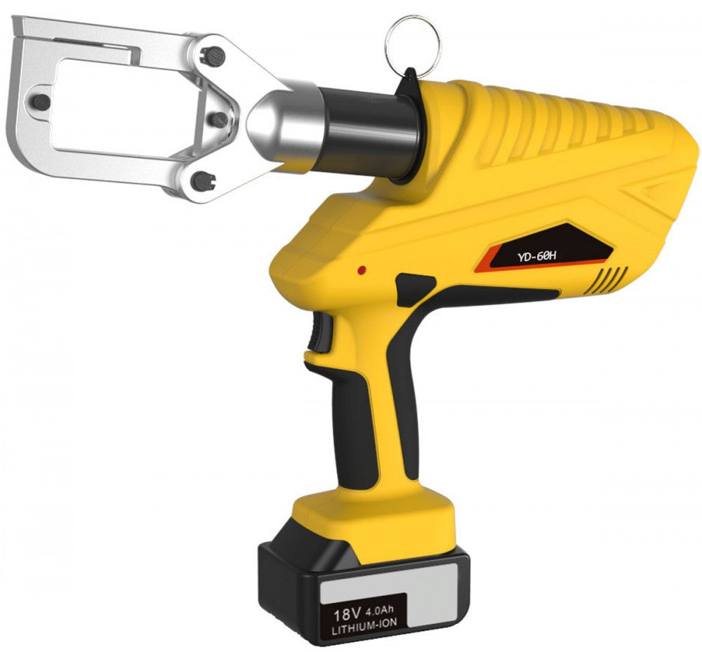 3in1 Batteriebetriebene Presszange, Kabelschneider, Blechlocher, (6T/Ø40mm) 18V/2x4Ah (YD-60H)