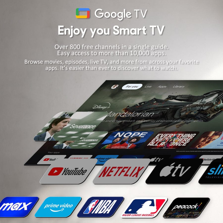 43" QLED Outdoor Fernseher Smart von Google TV - Deck Pro Serie 2.0 Gen. QLED Version