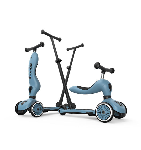 Scoot & Ride Highwaykick 1 Push and Go steel blau