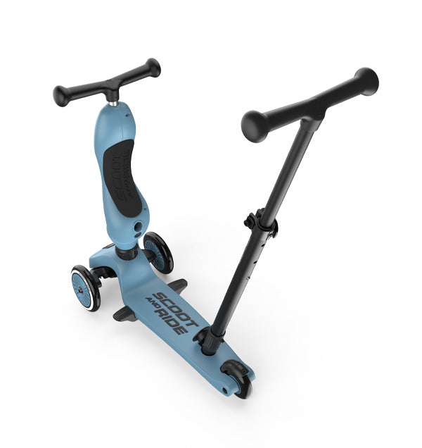 Scoot & Ride Highwaykick 1 Push and Go steel blau